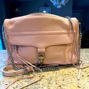 Rebecca Minkoff Mac Crossbody Handbag Purse PINK LEATHER